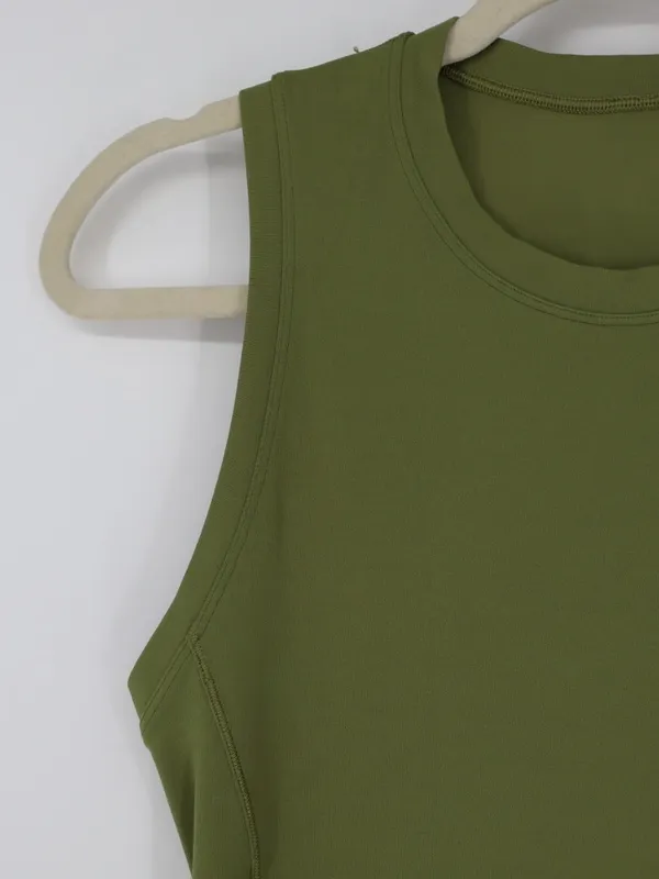 Lululemon All Yours Maxi Tank Dress Women’s XS 2 Green Sleeveless Slit Active - Image 8