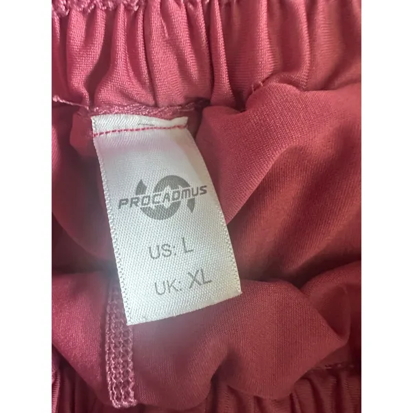 Procadmus Women Flowy Athletic Shorts Pink Smocked Waist Built-in Liner Size L - Image 3