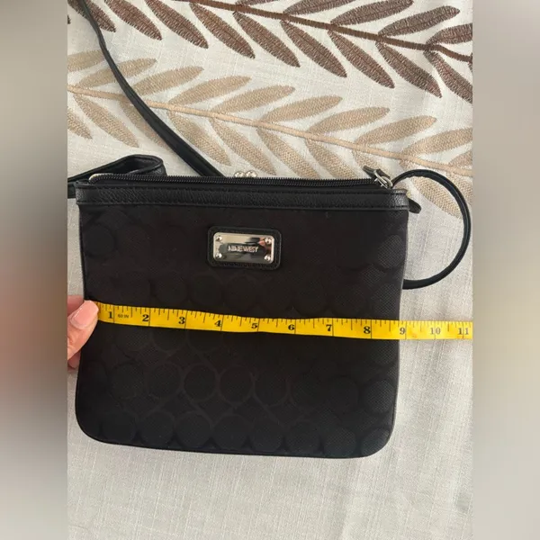 Nine‎ West Black Circle Pattern Crossbody Bag - Image 8