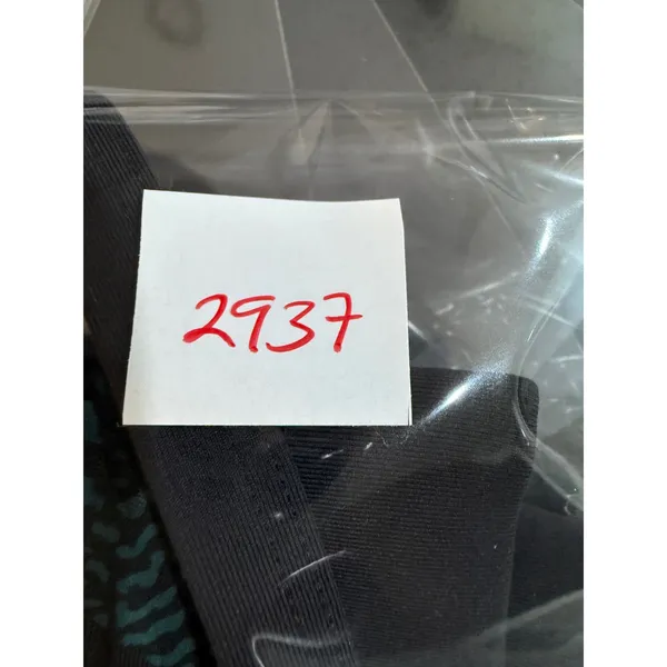 Lululemon Free To Be Bra Teal Black Chevron Print Thin Strap Yoga‎ Bra Size 6 - Image 6