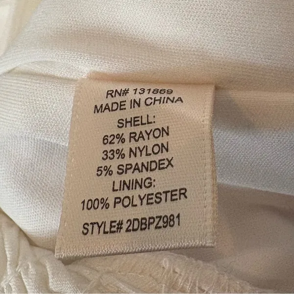 Thirty Thirty White Bow Crop Strapless Tank Size‎ Large - Image 5