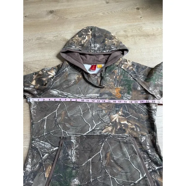 EUC Womens SHE outdoors camo hoodie hunting‎ hiking fleece size XL - Image 10