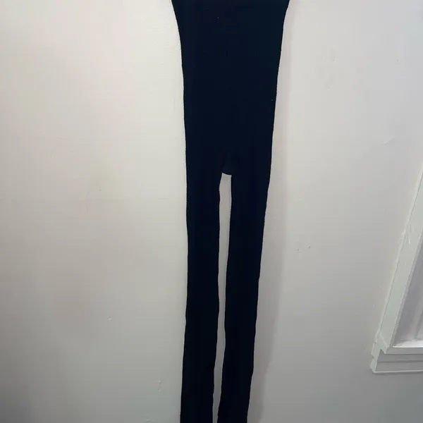 Unused Pair of Black High-Waisted Leggings Leotard Stockings Sz S - Image 2