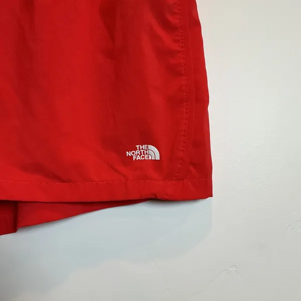 The North Face Athletic Running Shorts Red Elastic Waist Logo Large L Hiking Gym - Image 3