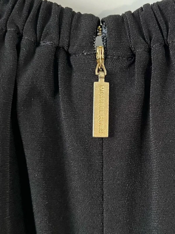 MICHAEL Michael Kors Chain Halter Dress Black Cocktail Evening Sleeveless S - Image 6