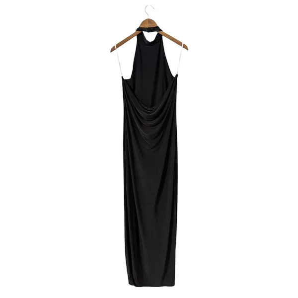 Lulus Flawless Expression Black Mock Neck Halter Maxi Dress size XL NWT - Image 5