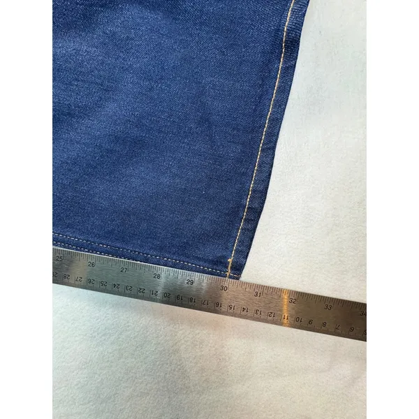 Old Navy Wow Wide Leg Jeans Womens 6 High Rise Dark Wash Denim Blue - Image 4
