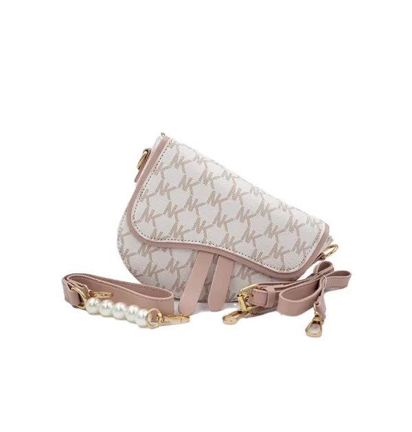Elegant Pink Crossbody Bag White Size undefined - Image 3