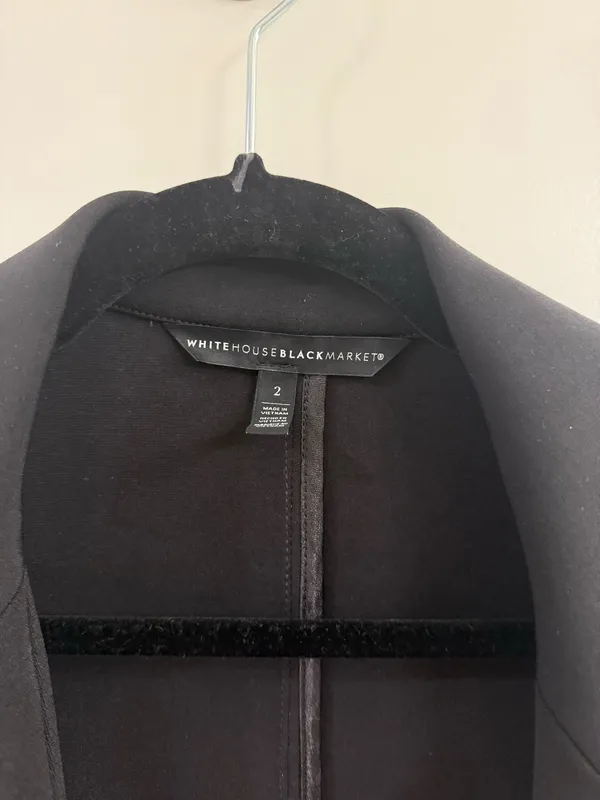 White House Black Market Blazer Black - Image 2