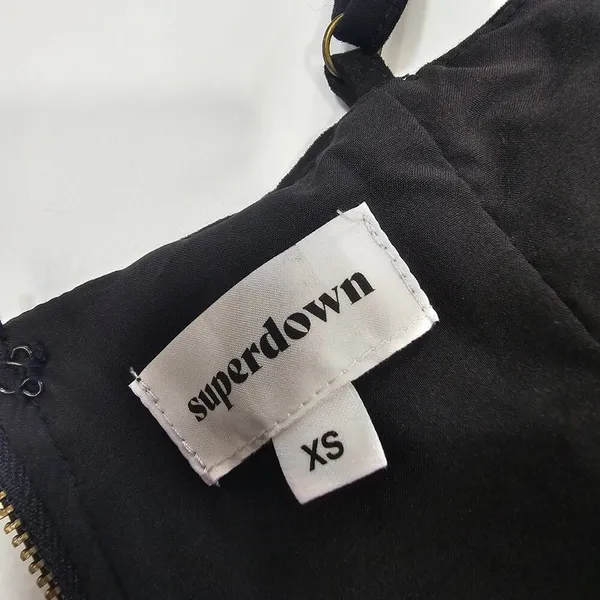 Superdown Renetta Mini Dress in Black XS - Image 11