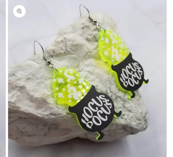Witch HOCUS POCUS Earrings - Image 2