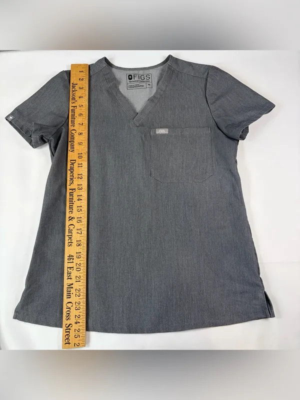 Figs Technical Scrubs Gray Top Pants Set Women's Size XSmall - Image 4
