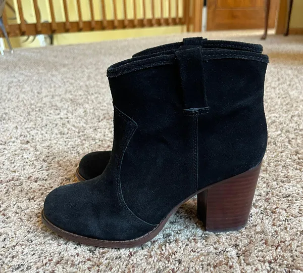 Black Western Boots Size 7 - Image 2