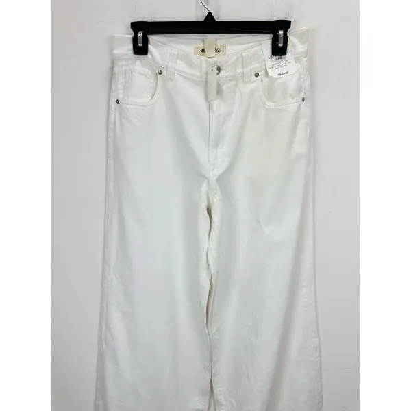 Madewell Superwide Leg Jeans Airy Denim Tile White High Rise Relaxed US 28 NWT - Image 8