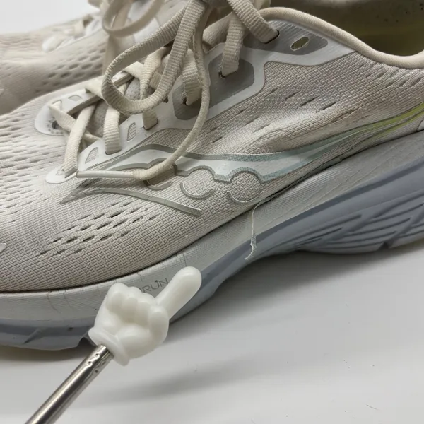 Saucony Guide 16 Womens Running Shoes White Silver Yellow Size 10 - Image 4