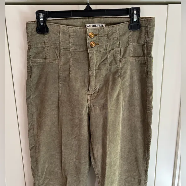 Free People‎ We The Free Jayde Retro 70’s Corduroy Pants Flare - Image 2