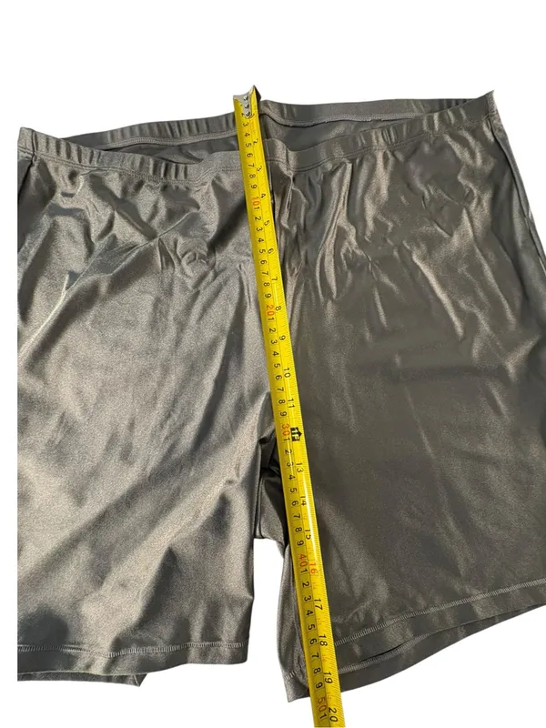 SKIMS Shine Spandex Jersey Bike Shorts 4X Gray Chalk NWT High Rise Plus - Image 8