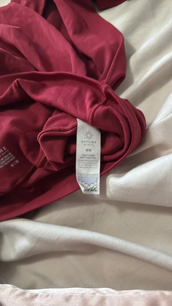 Red aerie crossbody leggings - Image 3