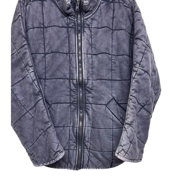 Free‎ People Dolman Knit Quilted Jacket Black Women's Size Medium - Image 5