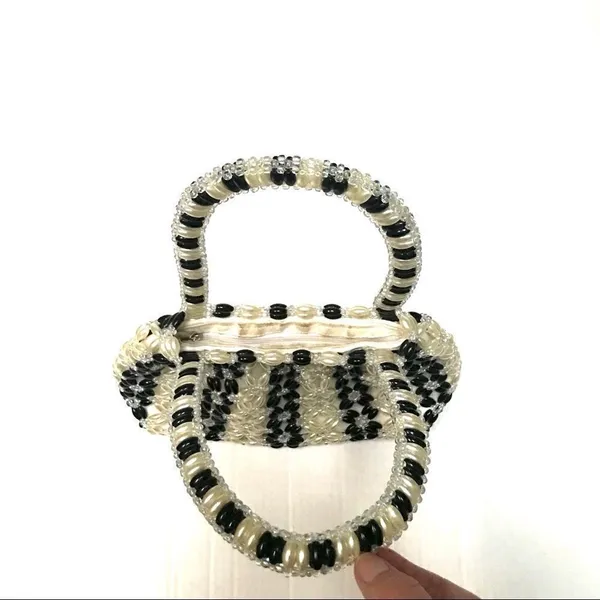 Vintage beaded black - Image 3