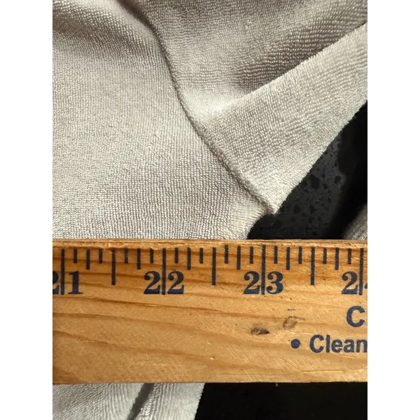 Aritzia Tna Towel Terry Boyfriend‎ Zip Hoodie Mauve Grey Oversized Medium 98376 - Image 7
