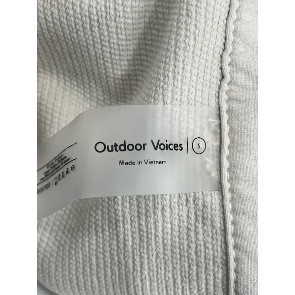 Outdoor Voices Cream RecTrek Hiking Overalls Zip Off Gorpcore Jumpsuit Size S - Image 9