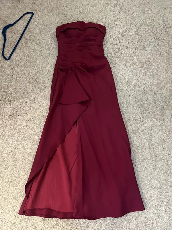 Side Slit Maxi Dress Red Size 4 - Image 2