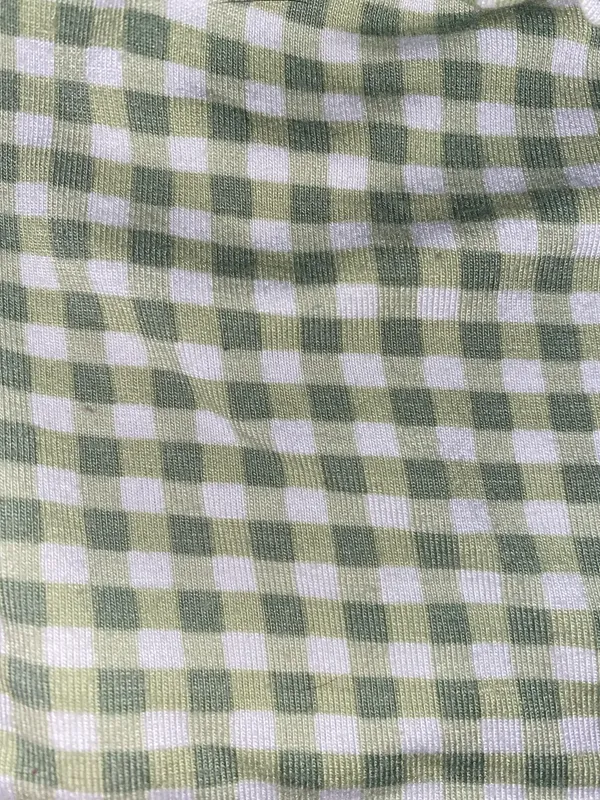 PacSun Green Gingham Crop Top - Image 2