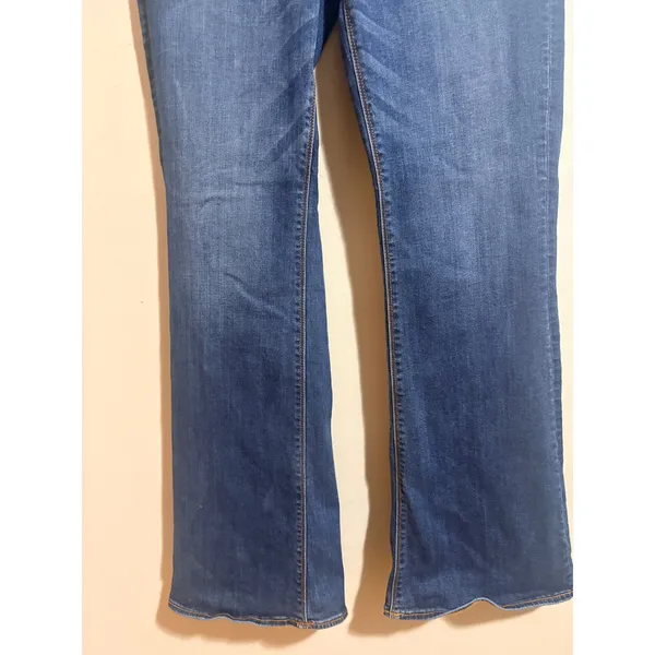 American Eagle Artist‎ Flare Jeans Womens 12 Blue Excellent Super Stretch Denim - Image 7