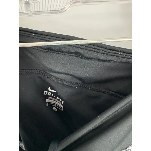 Nike Dri Fit Grey Black Running Shorts Womans Size Medium - Image 2