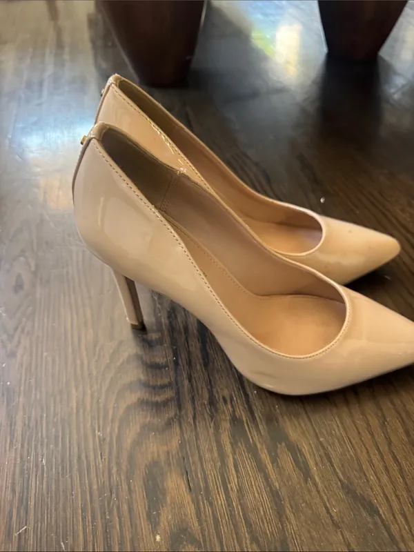 BCBGeneration Patent Nude Pointed Toe Heels - Image 3