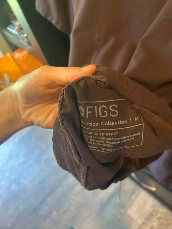 Brown FIGS Scrubs Set - Image 4