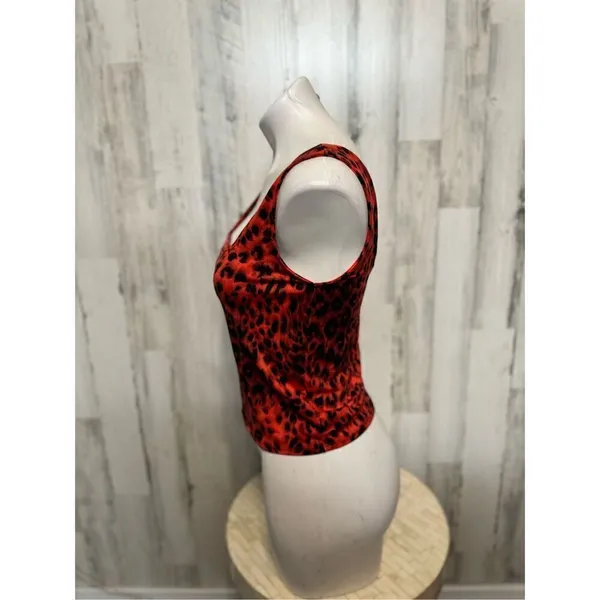 SheIn Red and black tank top - Image 3