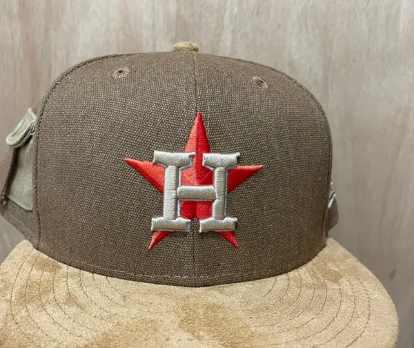 New Era Cap Myfitteds Houston Astros elite series Jordan AJ VI TS Travis Scott Inspo size 7 5/8 in store e exclusive - Image 2