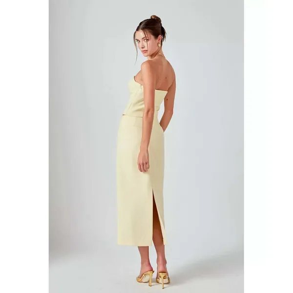 Endless Rose Tweed Strapless‎ Top Size Medium - Image 3