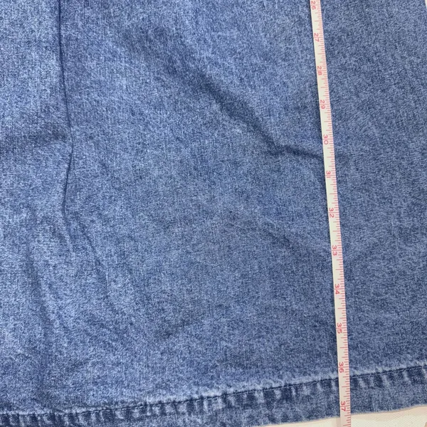 VTG‎ Sunbelt Jumper Dress Blue Jean Denim Overall Country Modest Cottagecore Lg - Image 8
