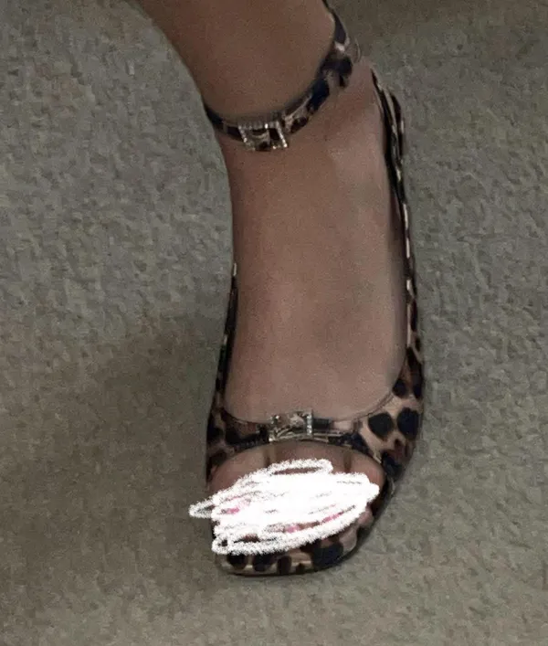 leopard satin heels Brown Size 9 - Image 3