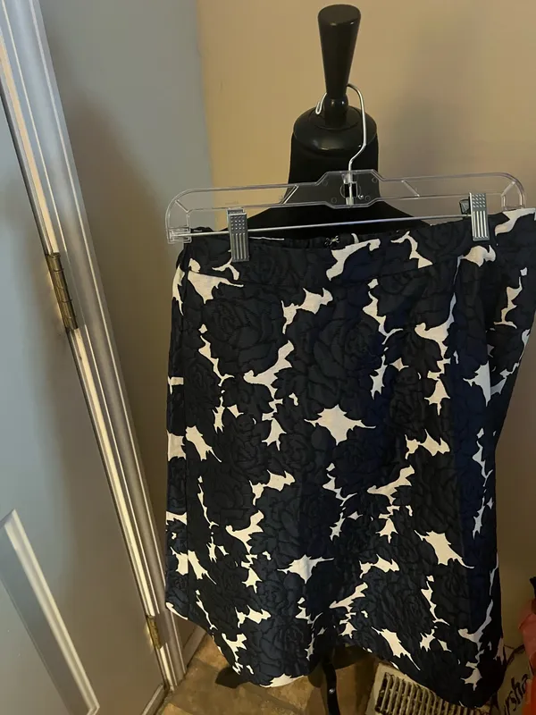 Lane Bryant Print Flare Abstract Skirt 16 - Image 2