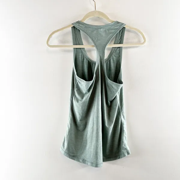 Vuori Lux Performance Sleeveless Racerback Tank Top Neptune Heather Green XS - Image 3