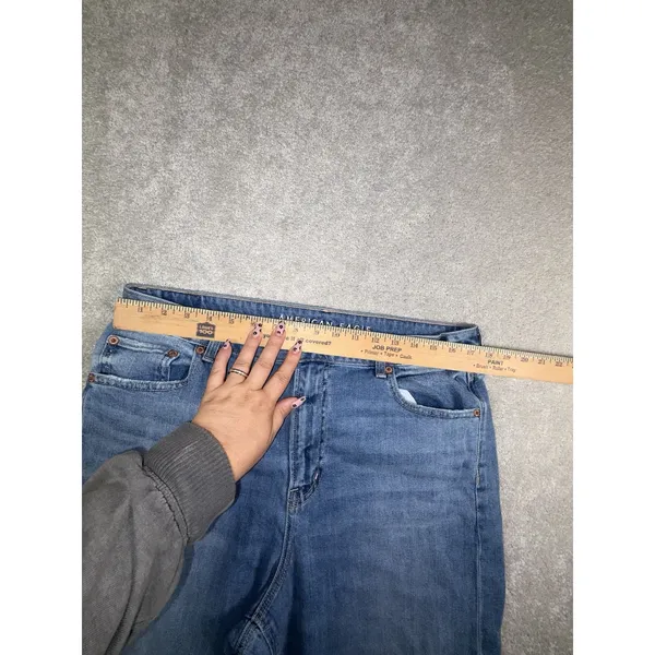 American Eagle Womens Super High-Rise Baggy Wide Leg Jeans 14 Meas: 34x27 - Image 8