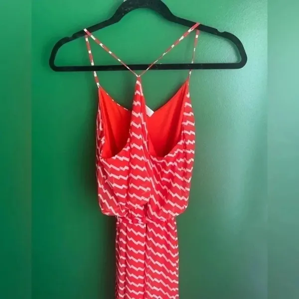 CLEARANCE! Pink Owl Maxi Dress Halter Top Red‎ & White Boutique Size Small EUC! - Image 5