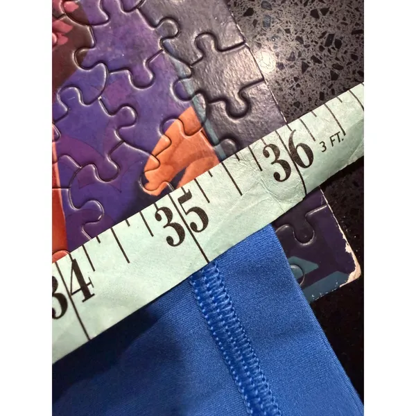 OFFLINE by Aerie‎ Real Me 7/8 Leggings Blue Crossover High Rise Medium Long - Image 5
