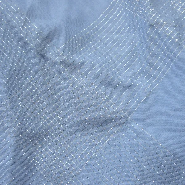 NWT Hill House Nesli Nap Dress in Light Blue Glitter Check Smocked Midi S - Image 4