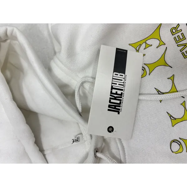 Billie Eilish Happier Than Ever World Tour 2022 Hoodie White Yellow Graphic XL - Image 11