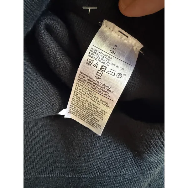 Old Navy NWT Elevated Comfo Wide Leg Sweater Pants Small Black Knit Lounge - Image 7