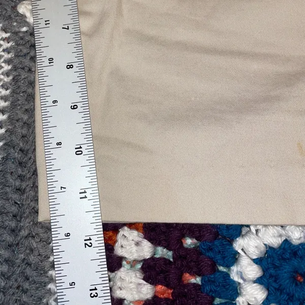 Kim Rogers Womens Size 14 Beige Bermuda Shorts Cotton Stretch Chino Stone - Image 7