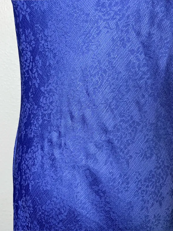 Altar’d State Blue Jacquard Eva Satin Midi Dress - Image 5