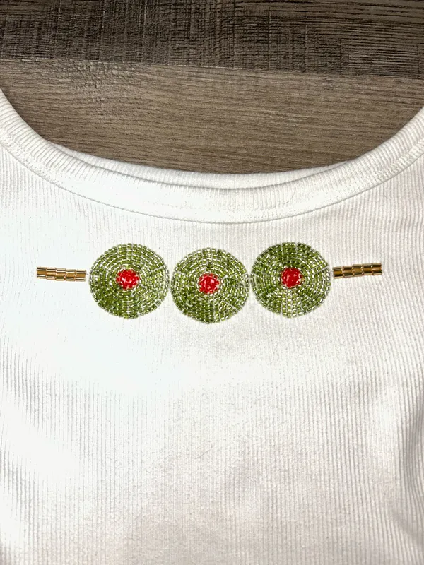 Embellished Tank Top White - Image 2