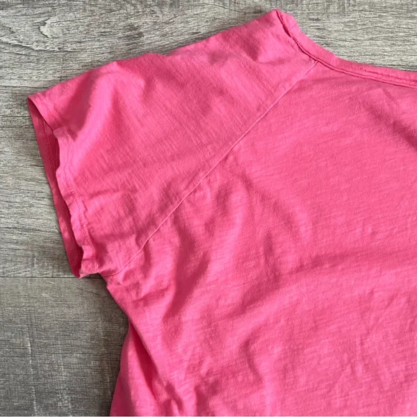 Altar'd State Oversized Crop Top Tee Womens S Pink Cotton Relaxed Fit Casual - Image 5