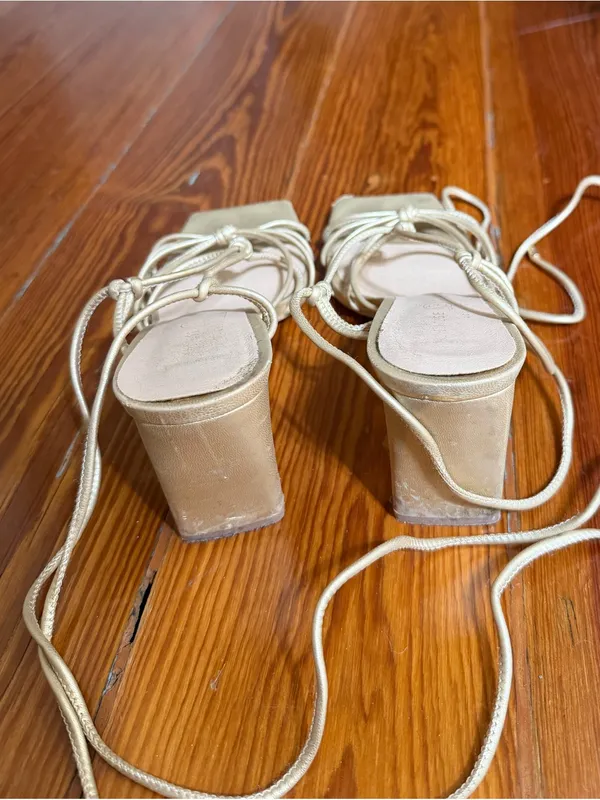 Chinese Laundry Yita Gold Strappy Heels - Image 7